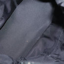 CHANEL Paris Biarritz MM Tote Bag Coated Canvas Black Silver CC Auth bs17785-10