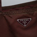 PRADA robot Hand Bag Nylon Brown Auth bs17789-13