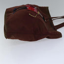 PRADA robot Hand Bag Nylon Brown Auth bs17789-3