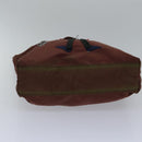 PRADA robot Hand Bag Nylon Brown Auth bs17789-8