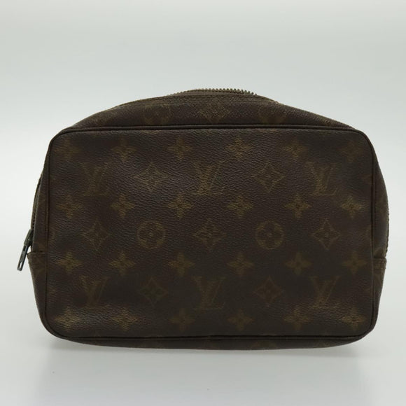 LOUIS VUITTON Monogram Trousse Toilette Clutch Bag 2 Set LV Auth bs17805