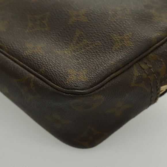 LOUIS VUITTON Monogram Trousse Toilette Clutch Bag 2 Set LV Auth bs17805
