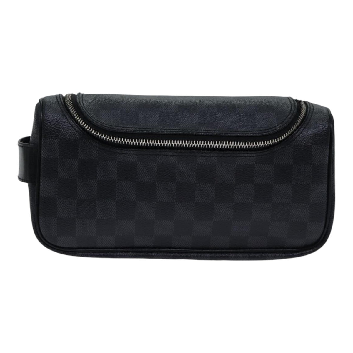 LOUIS VUITTON Damier Graphite Toilet Pouch Clutch Bag N47625 LV Auth bs17818