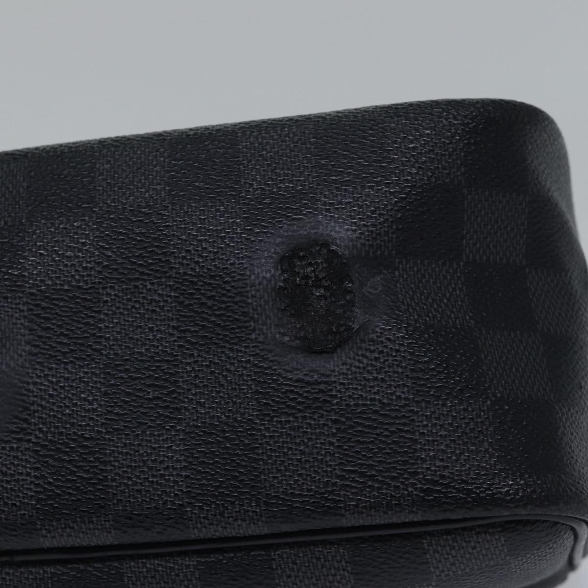 LOUIS VUITTON Damier Graphite Toilet Pouch Clutch Bag N47625 LV Auth bs17818