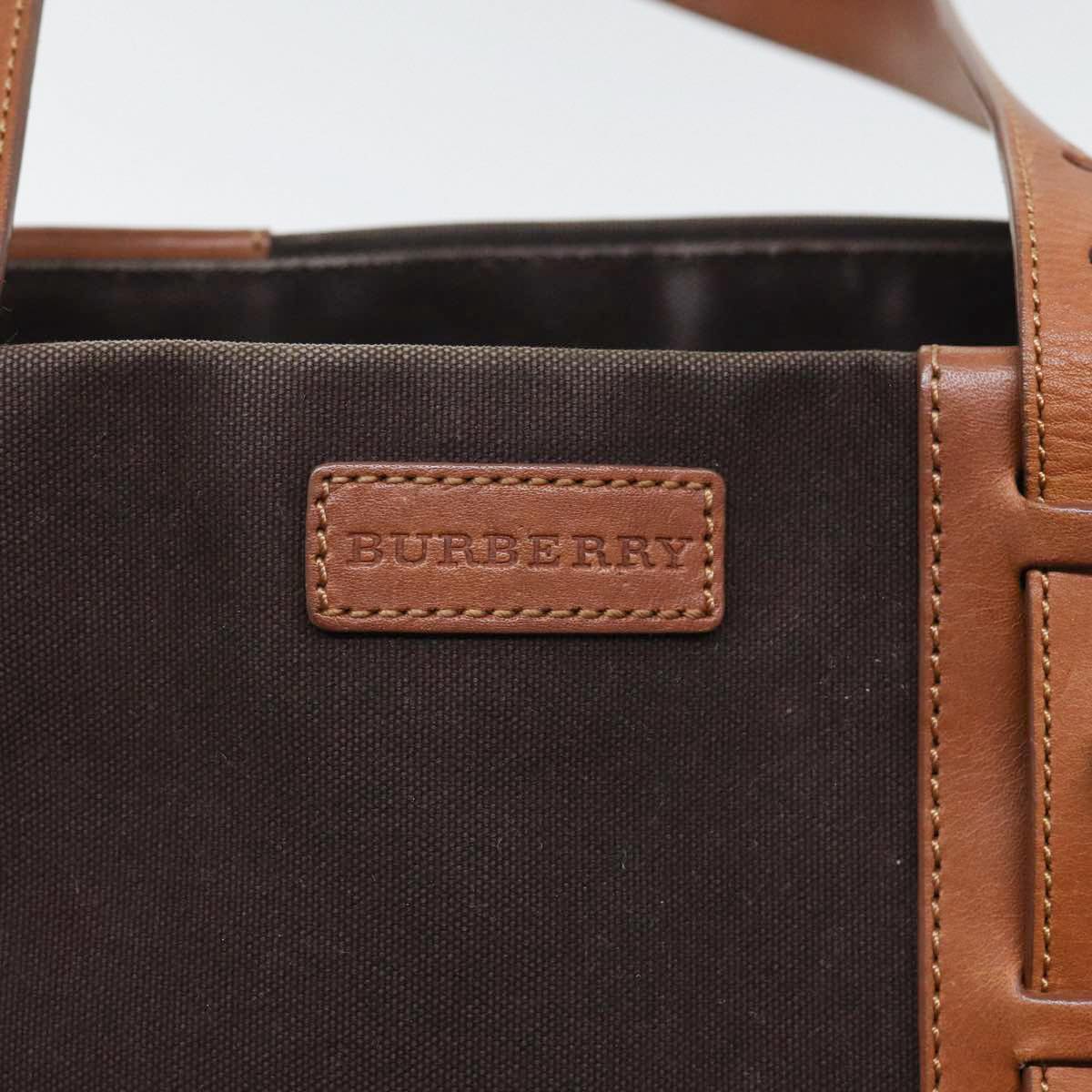 BURBERRY Tote Bag Canvas Brown Auth bs17820