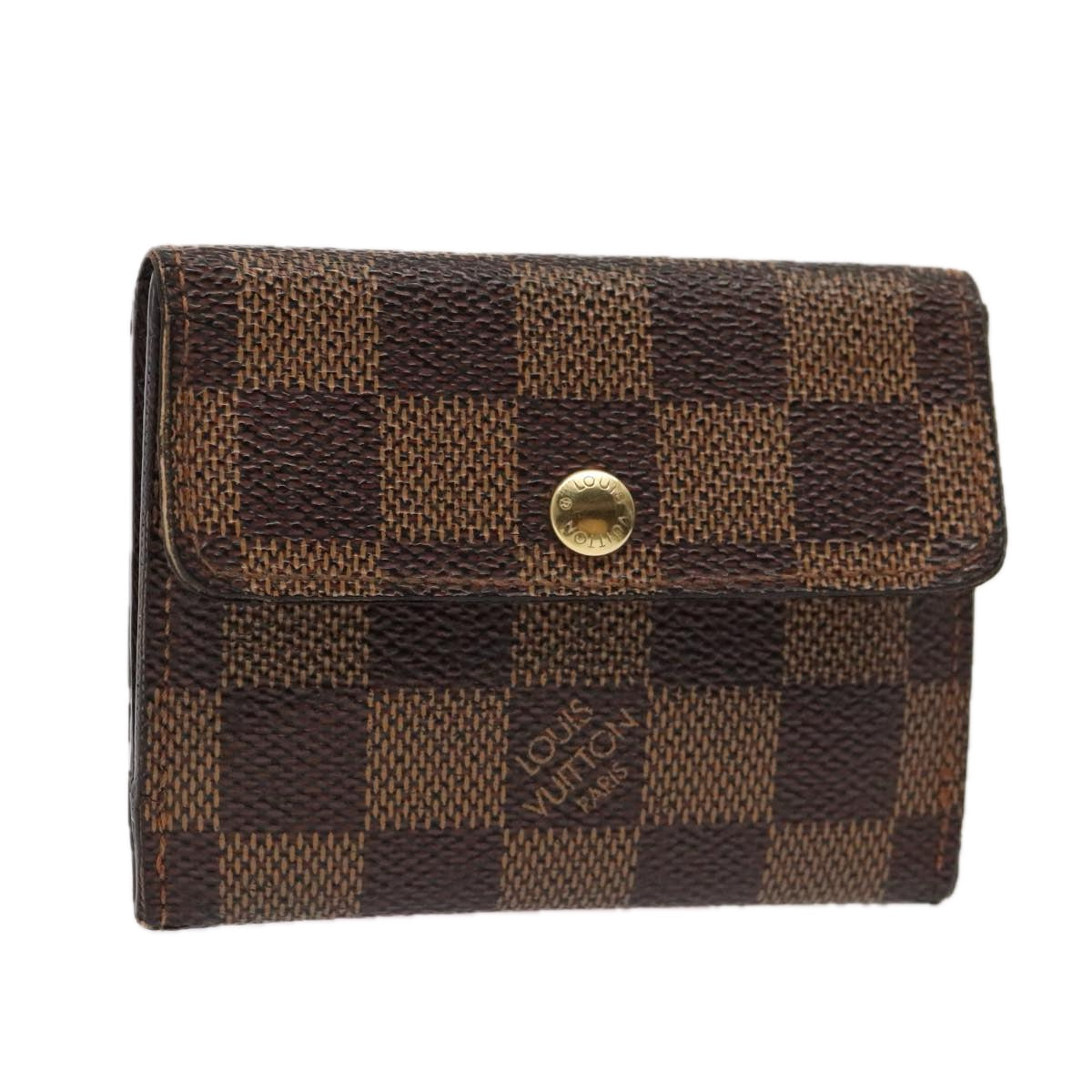 LOUIS VUITTON Damier Ebene Ludlow Coin Purse N62925 LV Auth bs17850