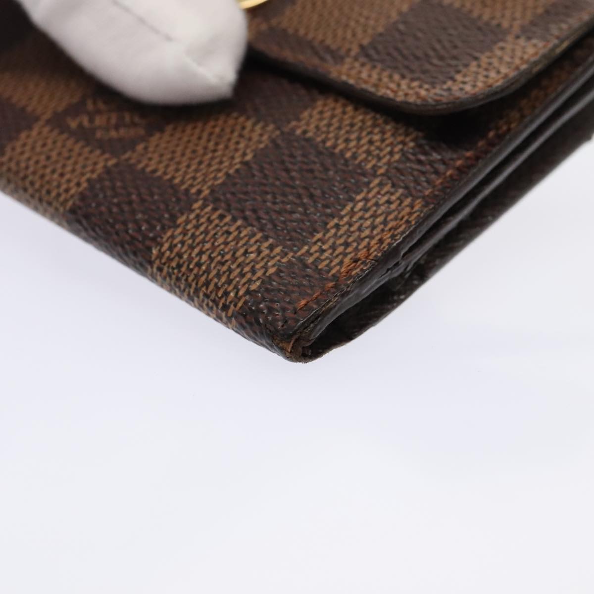 LOUIS VUITTON Damier Ebene Ludlow Coin Purse N62925 LV Auth bs17850