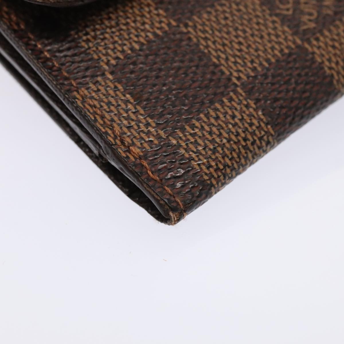 LOUIS VUITTON Damier Ebene Ludlow Coin Purse N62925 LV Auth bs17850