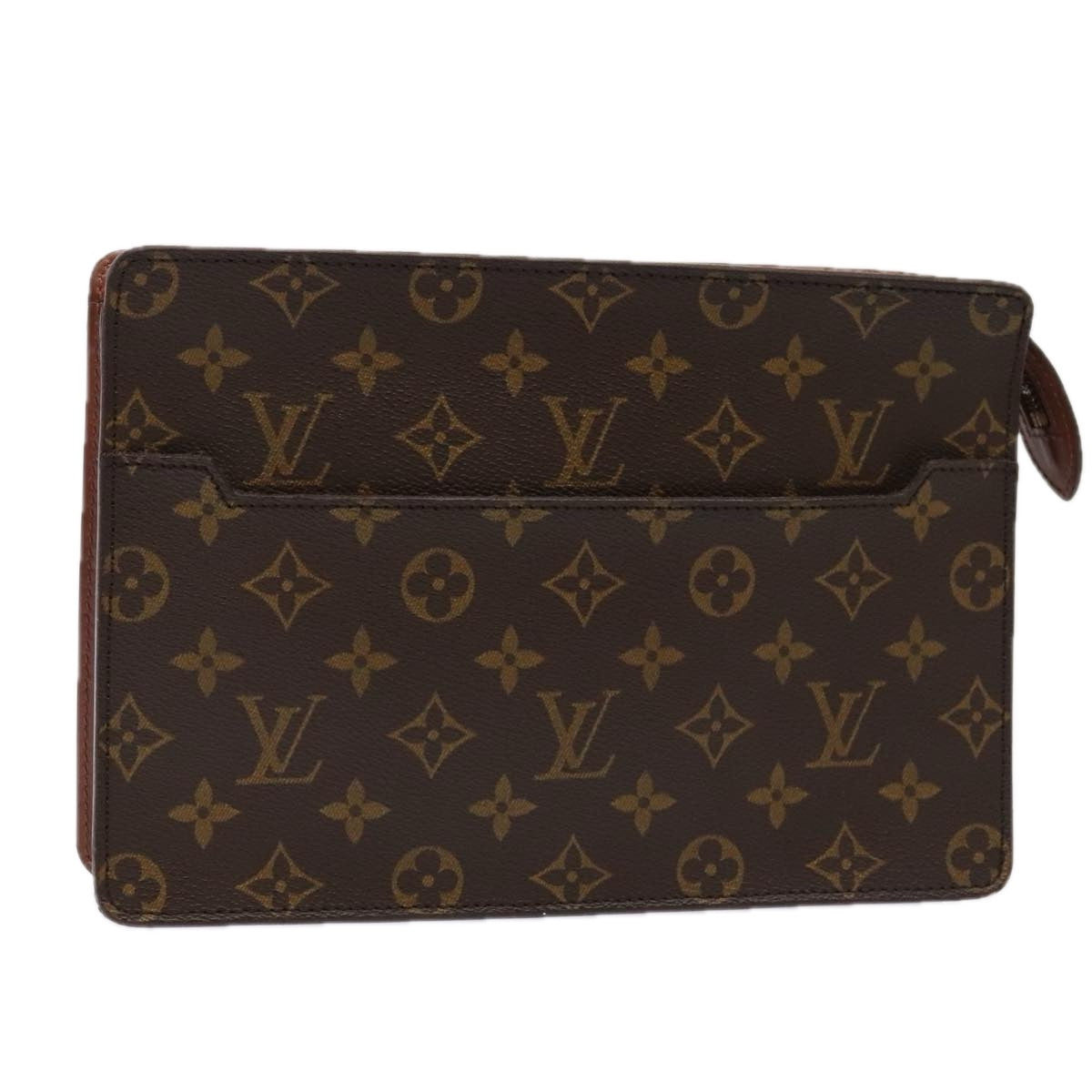 LOUIS VUITTON Monogram Pochette Homme Clutch Bag M51795 LV Auth bs17860