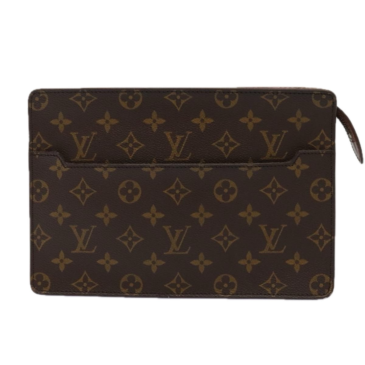 LOUIS VUITTON Monogram Pochette Homme Clutch Bag M51795 LV Auth bs17860