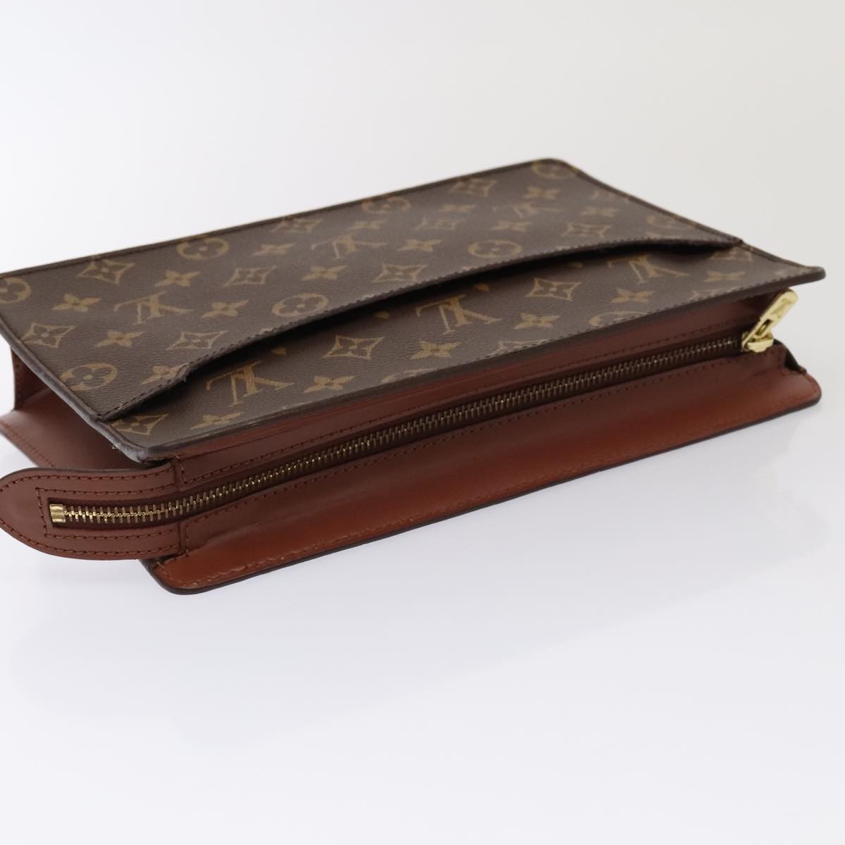 LOUIS VUITTON Monogram Pochette Homme Clutch Bag M51795 LV Auth bs17860