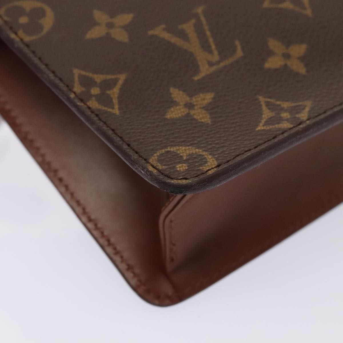 LOUIS VUITTON Monogram Pochette Homme Clutch Bag M51795 LV Auth bs17860