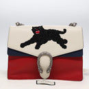 GUCCI Chain Dionysus Panther Shoulder Bag Leather Multicolor 403348 Auth bs17863V-12
