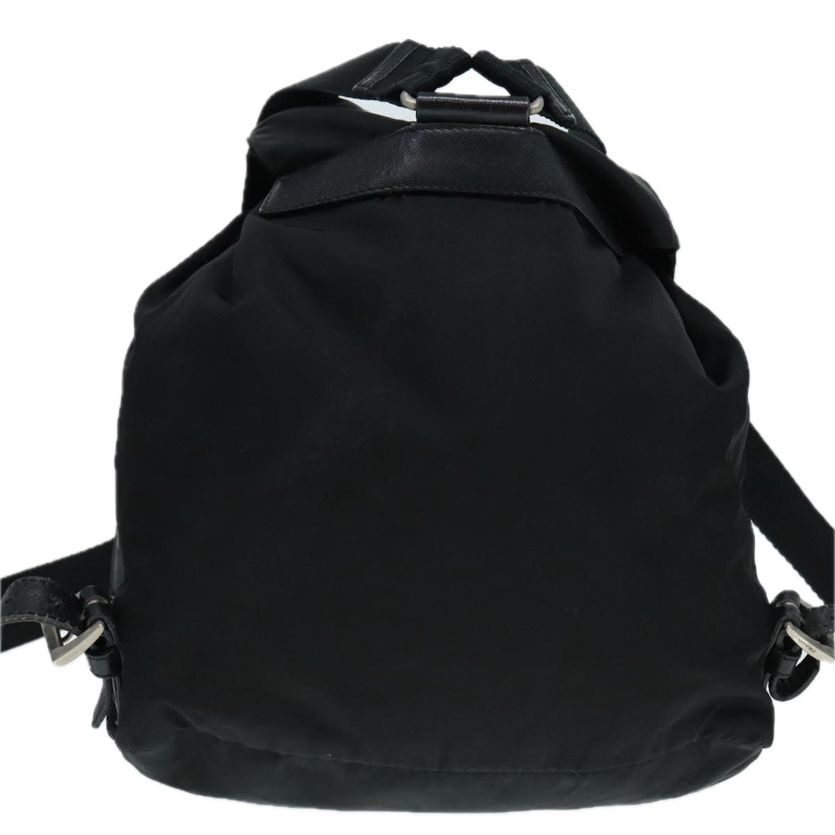 PRADA Backpack Nylon Black Silver Auth bs17868 - 0