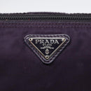 PRADA Pouch Nylon Purple Silver Auth bs17869-9
