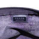 PRADA Pouch Nylon Purple Silver Auth bs17869-10