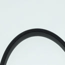 PRADA Hand Bag Leather Wine Red Silver Auth bs17882-8