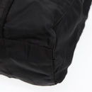PRADA Tote Bag Nylon Silver Black Auth bs17886-16