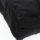 PRADA Tote Bag Nylon Silver Black Auth bs17886-17