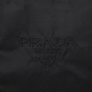 PRADA Tote Bag Nylon Silver Black Auth bs17886-18