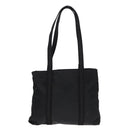 PRADA Tote Bag Nylon Silver Black Auth bs17886-13