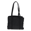 PRADA Tote Bag Nylon Silver Black Auth bs17886-2