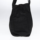 PRADA Tote Bag Nylon Silver Black Auth bs17886-3