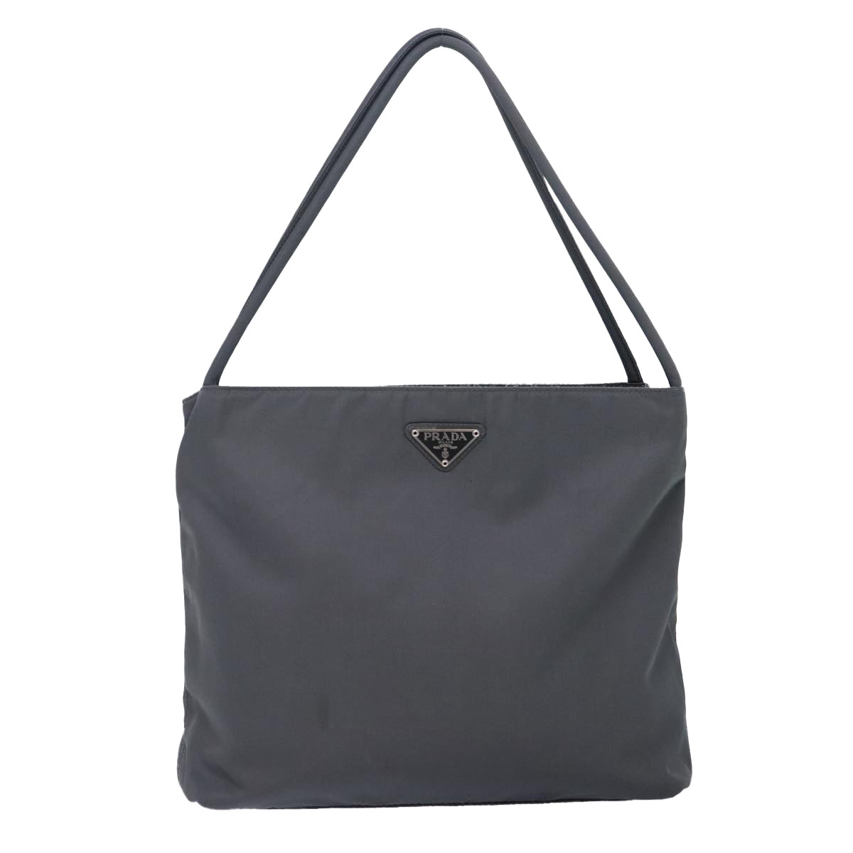 PRADA Tote Bag Nylon Gray Silver Auth bs17910 - 0