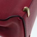 MCM Hand Bag Leather 2way Pink Gold Auth bs17935-9