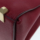 MCM Hand Bag Leather 2way Pink Gold Auth bs17935-16