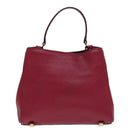 MCM Hand Bag Leather 2way Pink Gold Auth bs17935-2