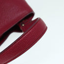 MCM Hand Bag Leather 2way Pink Gold Auth bs17935-7