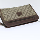 GUCCI GG Supreme Clutch Bag PVC Beige 014 115 6863 Auth bs17950-5