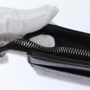 BURBERRY Clutch Bag Leather Black Silver Auth bs17954-9