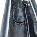 BURBERRY Clutch Bag Leather Black Silver Auth bs17954-18