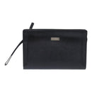 BURBERRY Clutch Bag Leather Black Silver Auth bs17954-13