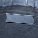 BALENCIAGA Clutch Bag Canvas White Black Silver 373840 Auth bs17958-9