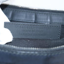 BALENCIAGA Clutch Bag Canvas White Black Silver 373840 Auth bs17958-12