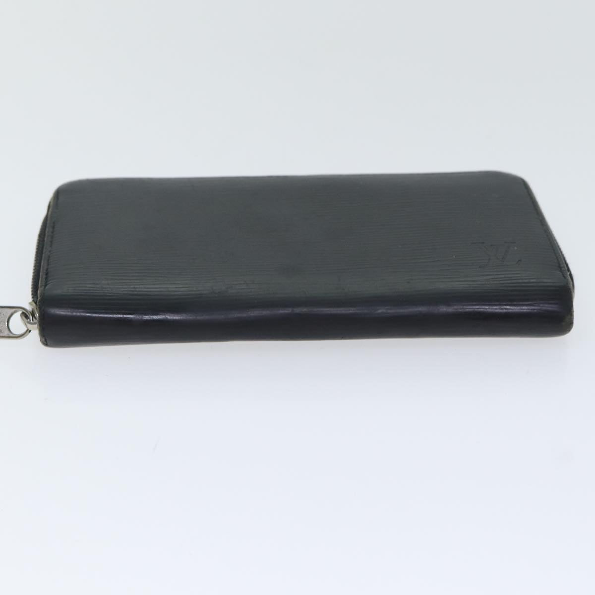 LOUIS VUITTON Epi Zippy Wallet Long Wallet Black M64838 LV Auth bs17961