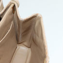 CHANEL Shoulder Bag Calf Skin Beige Gold CC Auth bs17980-20