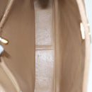 CHANEL Shoulder Bag Calf Skin Beige Gold CC Auth bs17980-22