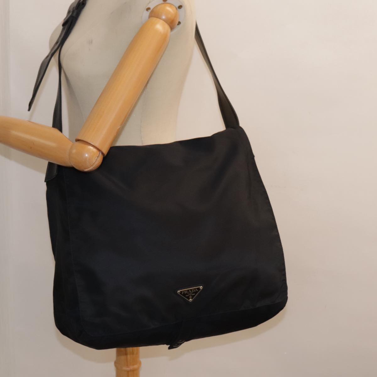 PRADA Shoulder Bag Nylon Navy Auth bs18018