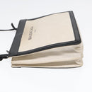 BALENCIAGA Shoulder Bag Canvas Silver White 339937 Auth bs18024-3