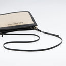 BALENCIAGA Shoulder Bag Canvas Silver White 339937 Auth bs18024-7