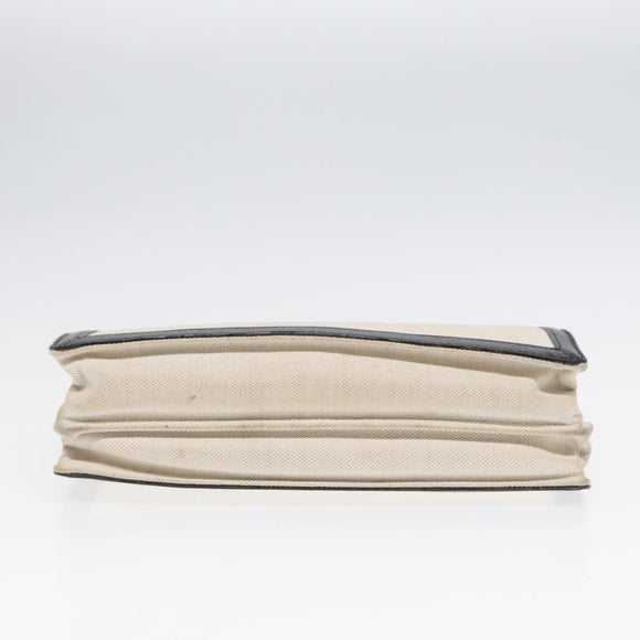 BALENCIAGA Shoulder Bag Canvas Silver White 339937 Auth bs18024