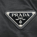 PRADA Boston Bag Nylon Black Silver Auth bs18030-18