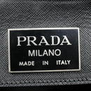 PRADA Boston Bag Nylon Black Silver Auth bs18030-19