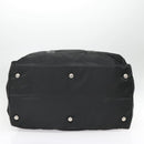 PRADA Boston Bag Nylon Black Silver Auth bs18030-5