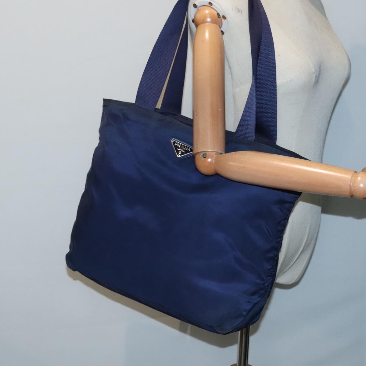 PRADA Tote Bag Nylon Navy Auth bs18032