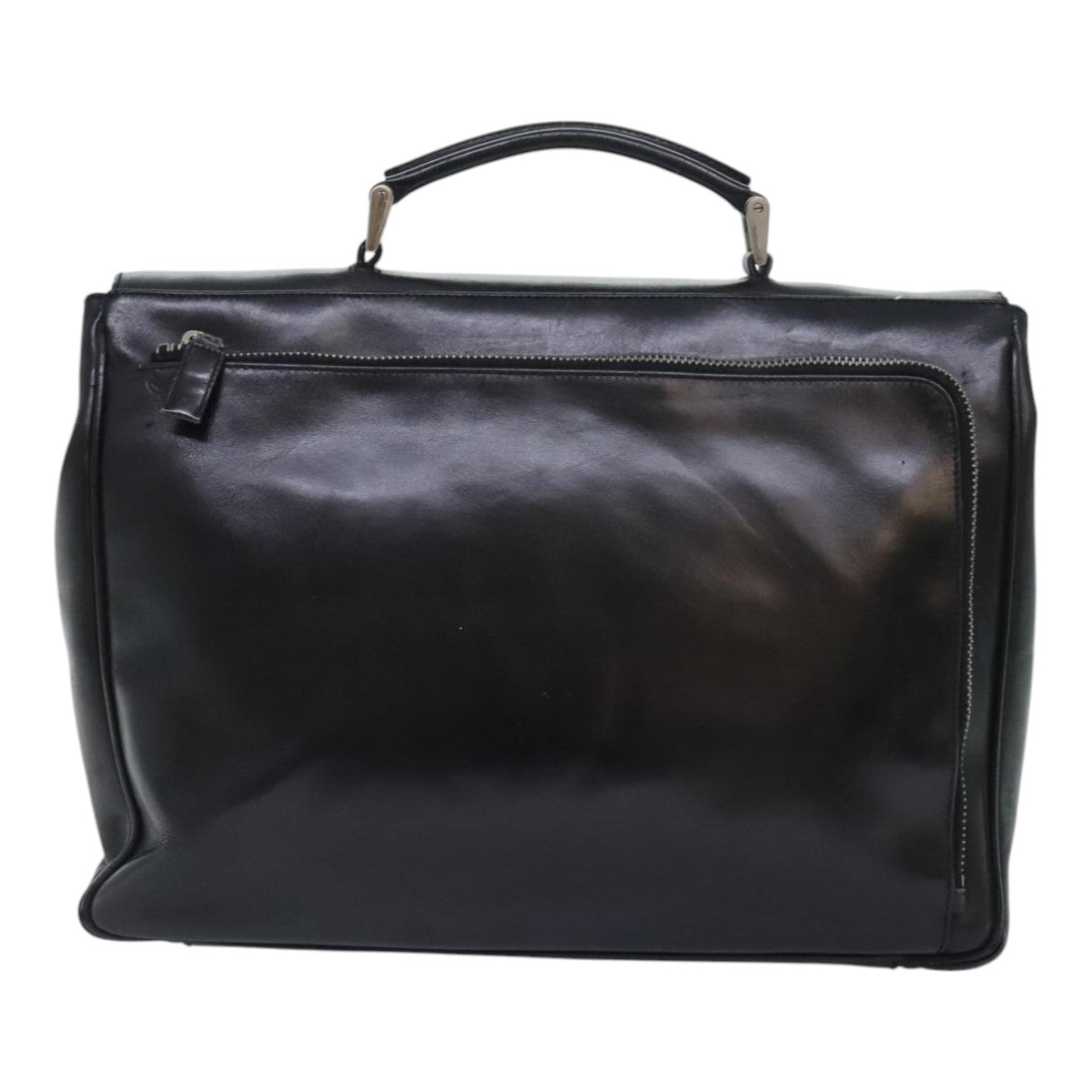 PRADA Business Bag Leather Black Auth bs18036 - 0